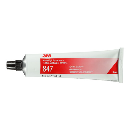 3M 847 Nitrile Rubber and Gasket Adhesive Brown 5 oz Tube