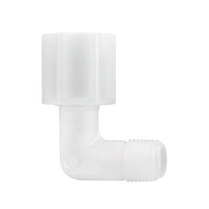 Fisnar 560714 Elbow Male Connector White 0.125 in NPT, 0.25 in Tube