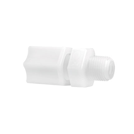 Fisnar 560715 Straight Male Connector White 0.125 in NPT, 0.25 in Tube