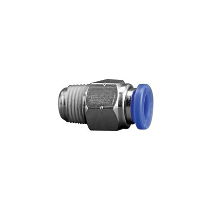 Fisnar 560746A Straight Push Connector 0.25 in OD x 0.25 in NPT Male